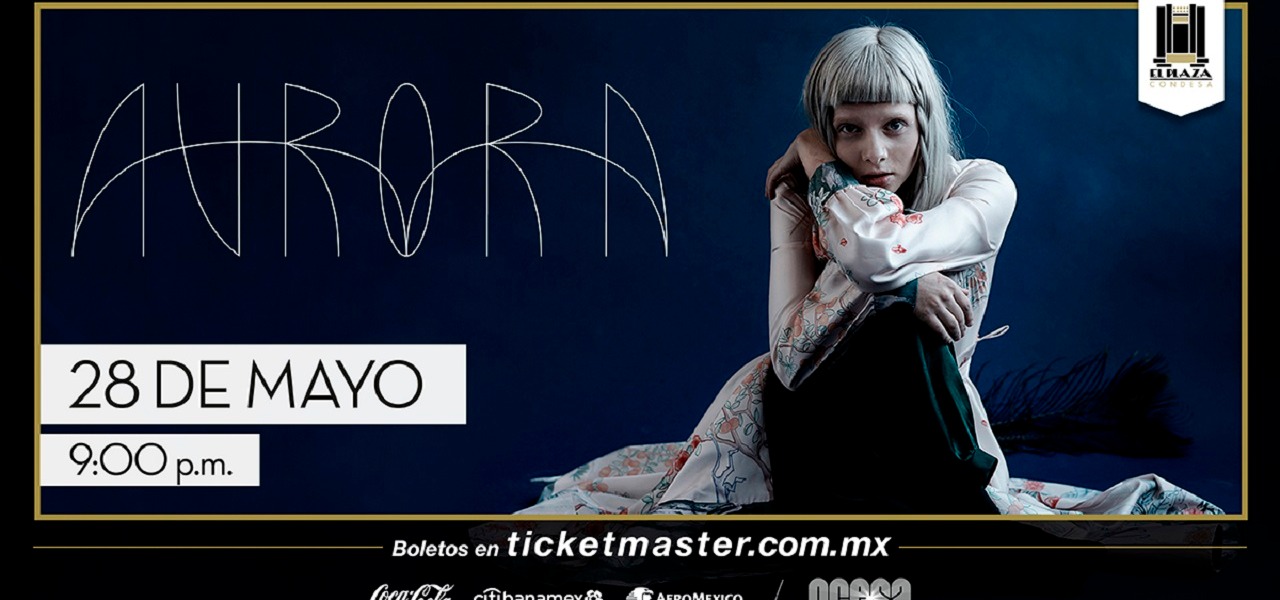 Aurora encantará el escenario de El Plaza Condesa con su electro-pop
