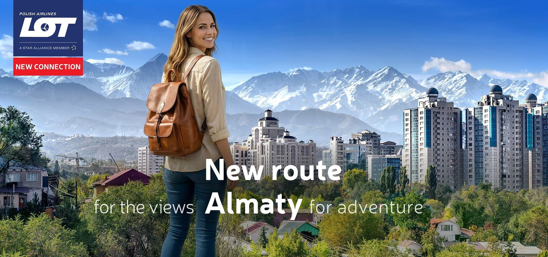 From the Tian Shan Mountains to the steppes of Asia. LOT Polish Airlines launches flights to Almaty