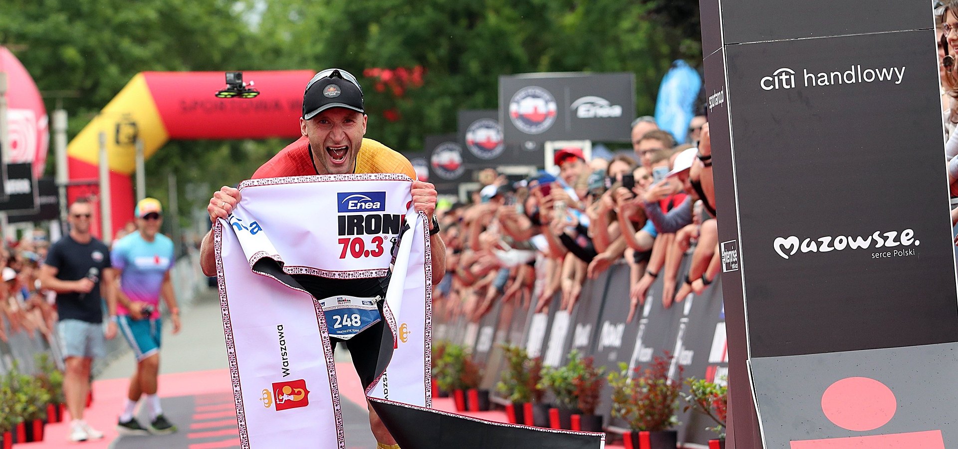 Warszawiak nie dał szans innym. Sergiusz Sobczyk bezapelacyjnym zwycięzcą Enea IRONMAN 70.3 Warsaw