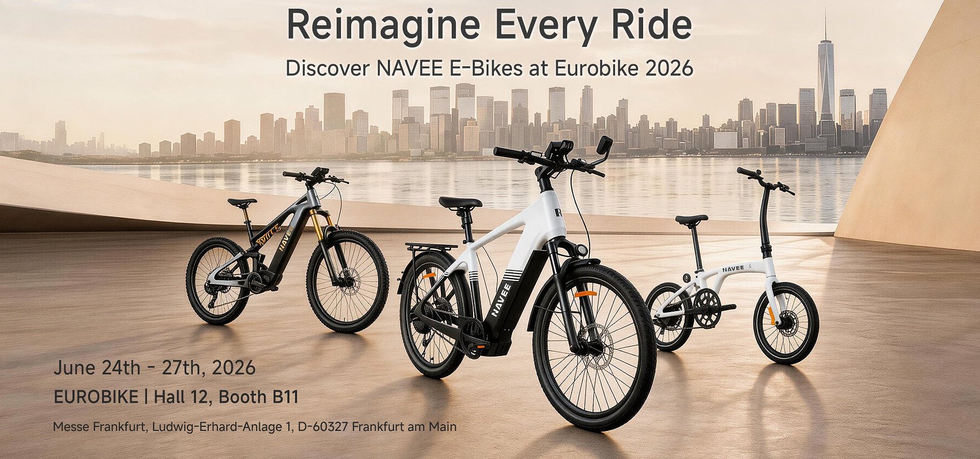 A NAVEE bemutatja az e-kerékpárok mesterséges intelligencia által támogatott jövőjét az Eurobike 2026-on: okosabb, biztonságosabb, intuitívabb
