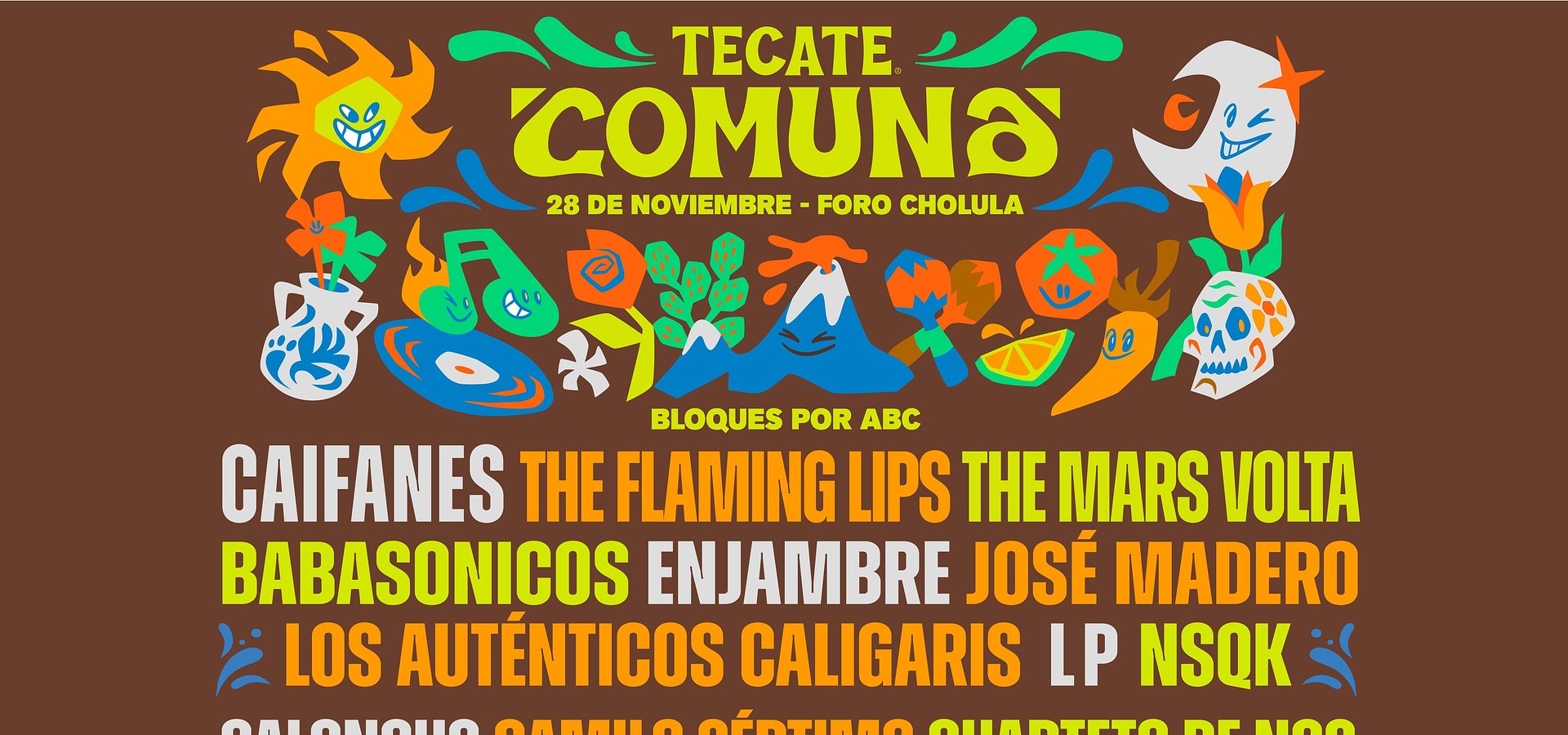 El latido musical más grande de Puebla revela edición épica, Tecate Comuna 2026
