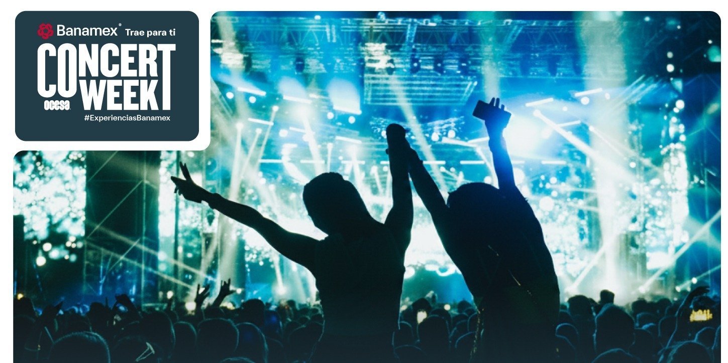 OCESA, Ticketmaster y Banamex lanzan la edición más grande de Concert Week con más de 150 conciertos al 2x1