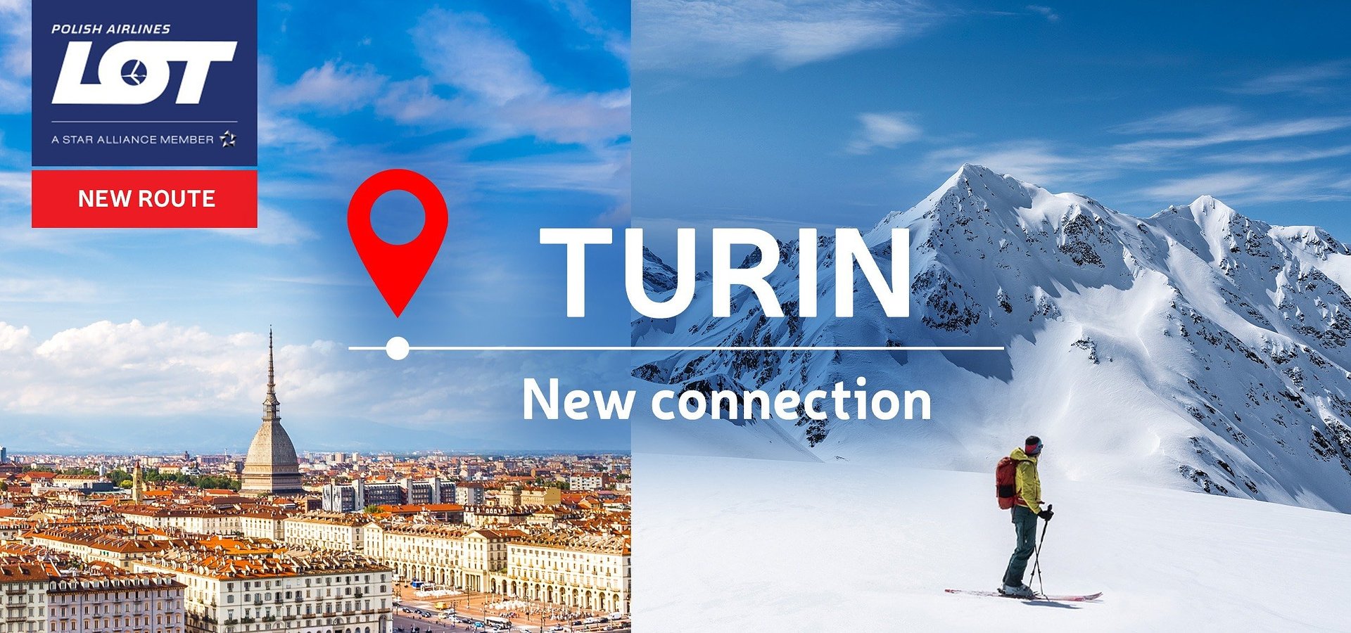 LOT Polish Airlines invites passengers to the Italian slopes. Direct flights to Turin now on sale