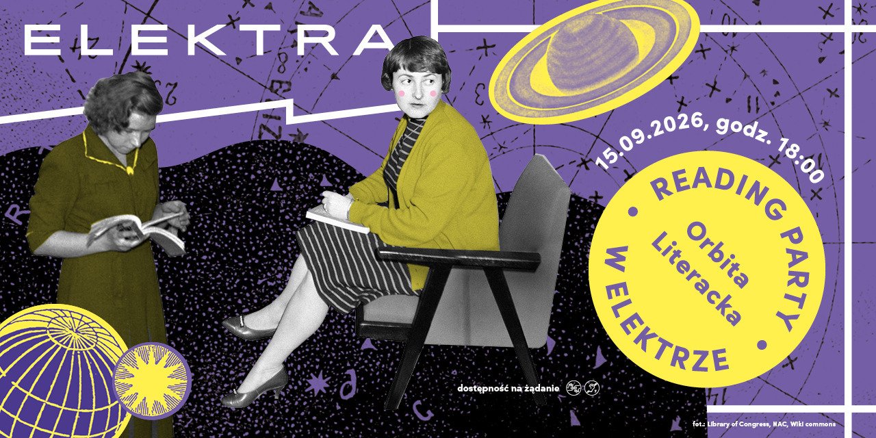 Reading Party wraca po wakacjach! | 15 września | Orbita Literacka Reading Party w Elektrze
