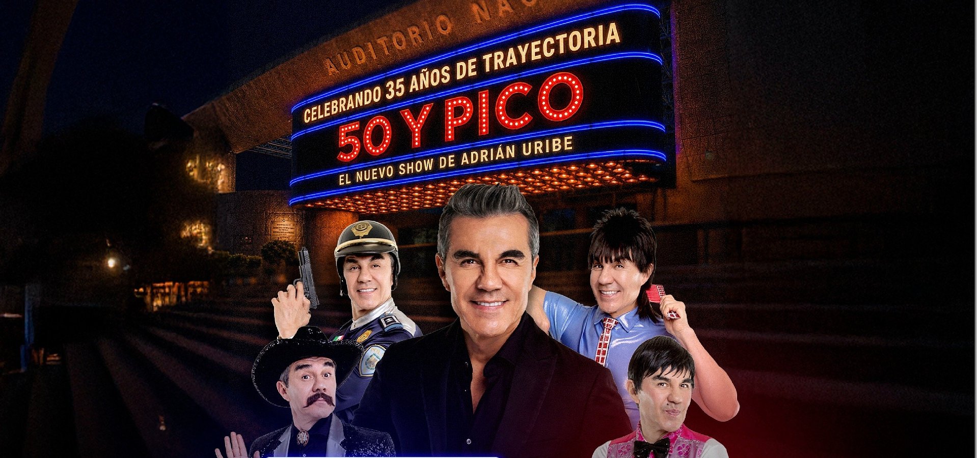 Adrián Uribe llegará por primera vez al Auditorio Nacional para celebrar sus 35 años de carrera