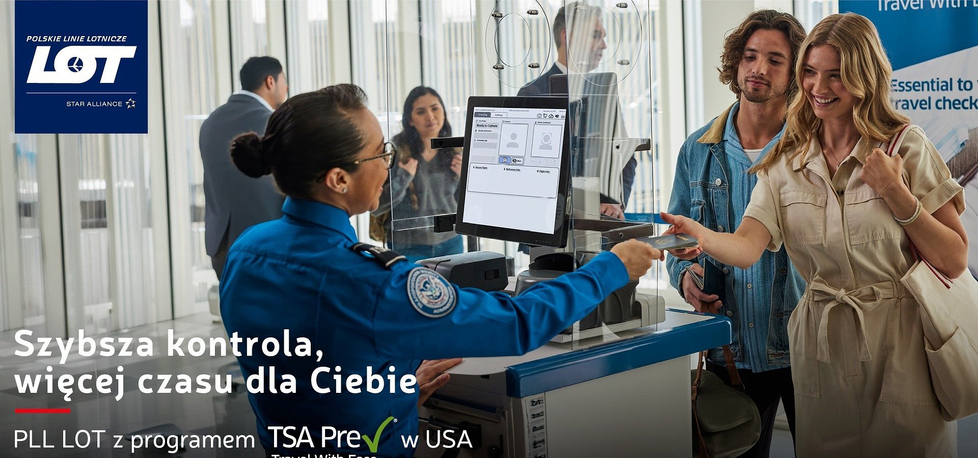 Polskie Linie Lotnicze LOT dołączyły do programu TSA PreCheck