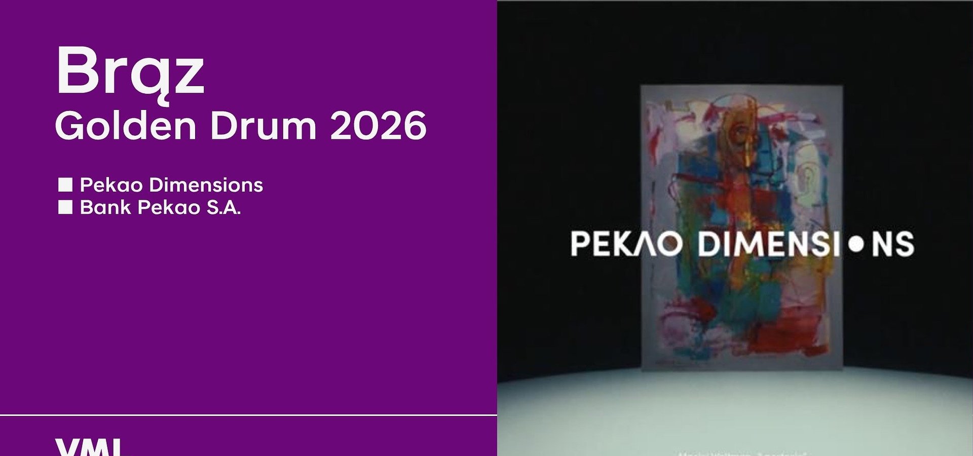 Pekao Dimensions z nagrodą Golden Drum