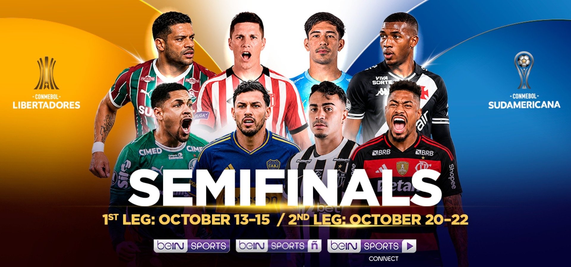 Copa Libertadores and Copa Sudamericana Semifinals Live on beIN SPORTS, the Home of Global Football