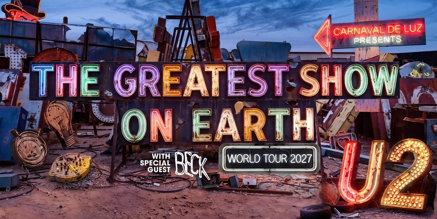 U2 anuncia Carnaval de Luz presenta: The Greatest Show On Earth World Tour 2027