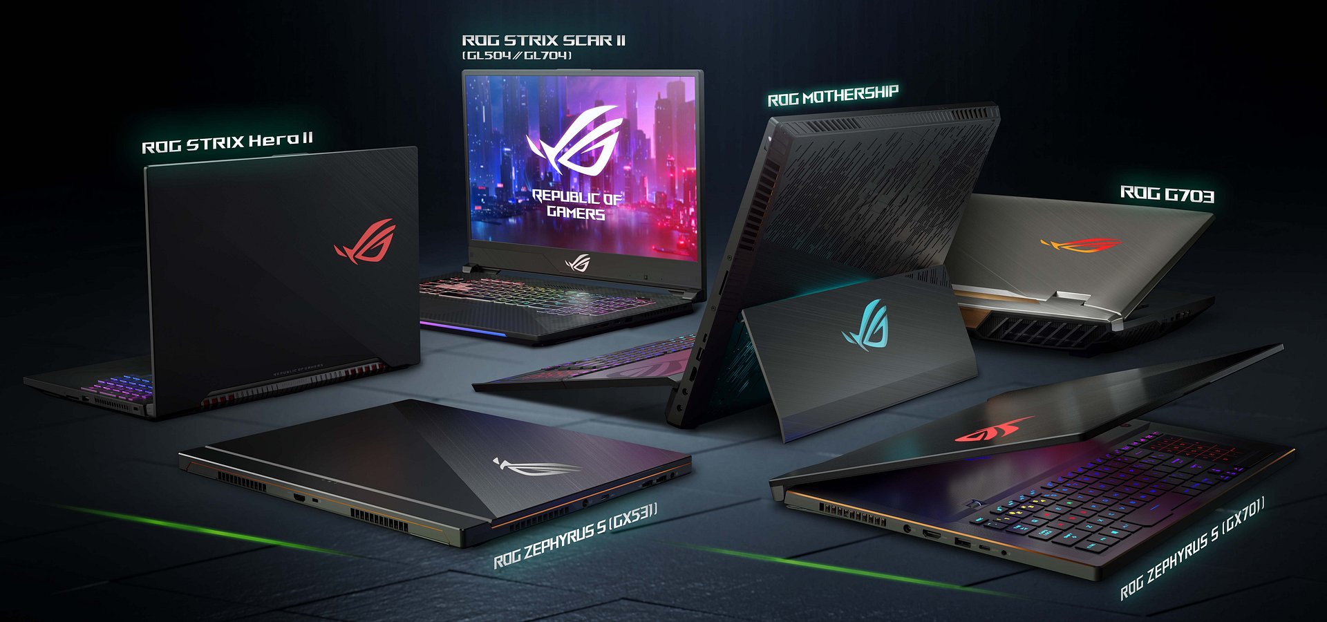 ASUS Republic of Gamers prezentuje najnowszą serię laptopów gamingowych na targach CES 2019

