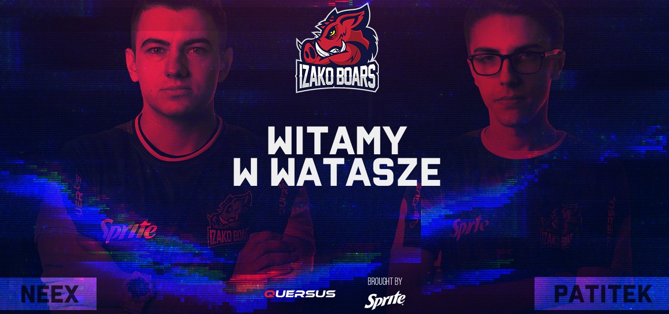 Oficjalnie: NEEX oraz Patitek w Izako Boars!
