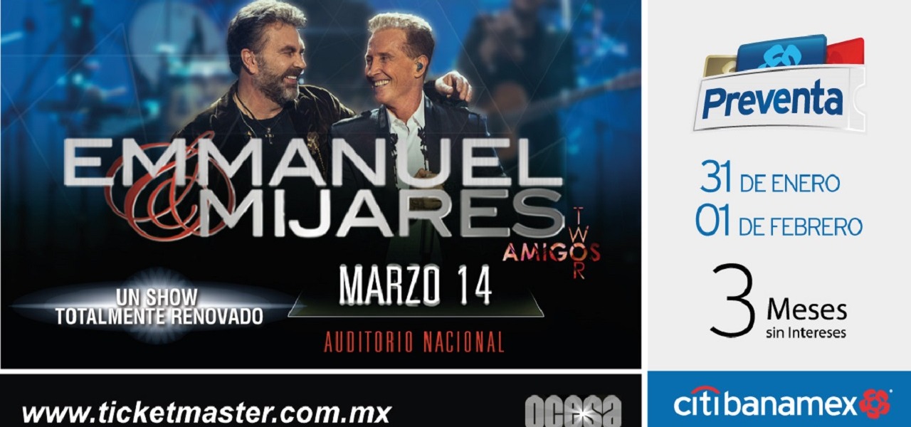 Emmanuel & Mijares, la dupla fantástica, consiguen otro Sold Out

