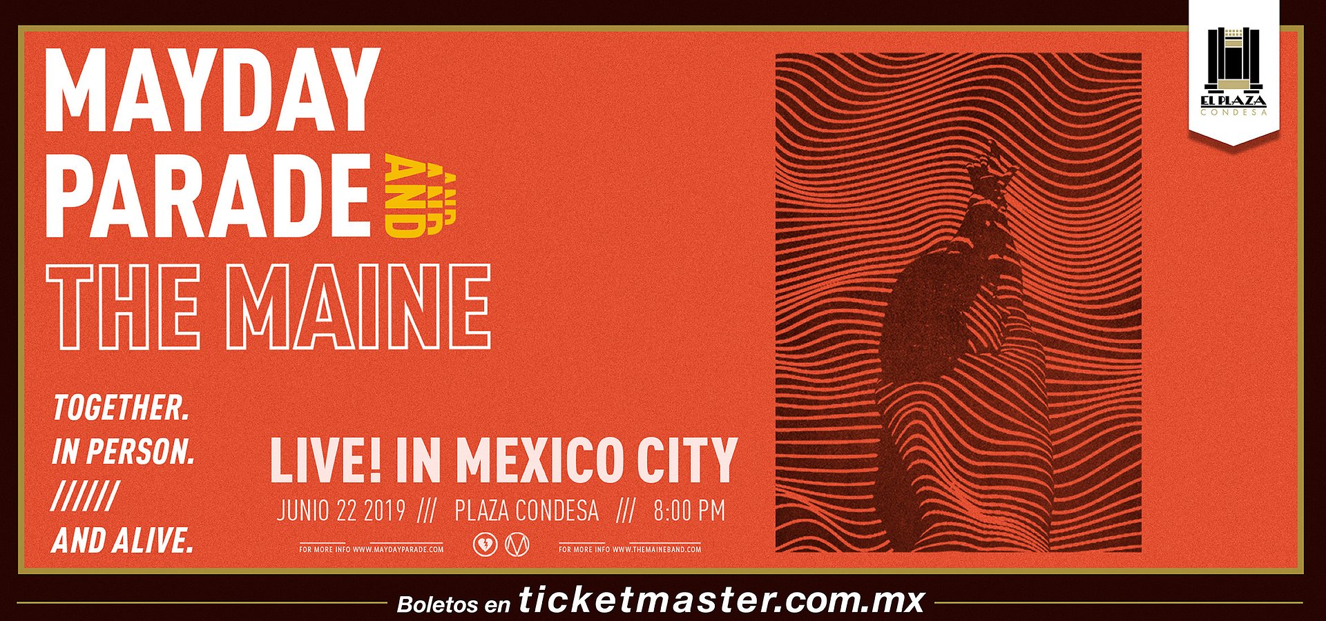 Mayday Parade & The Maine juntos por primera vez en El Plaza Condesa

