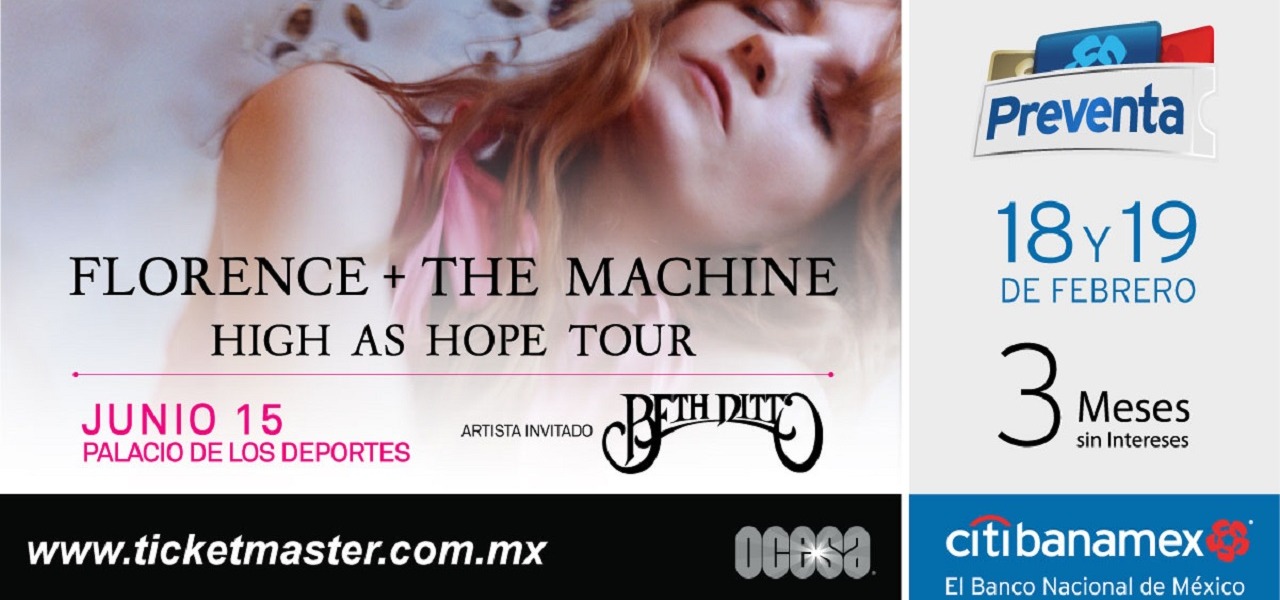 Florence + the Machine anuncia que su High As Hope Tour llegará a México

