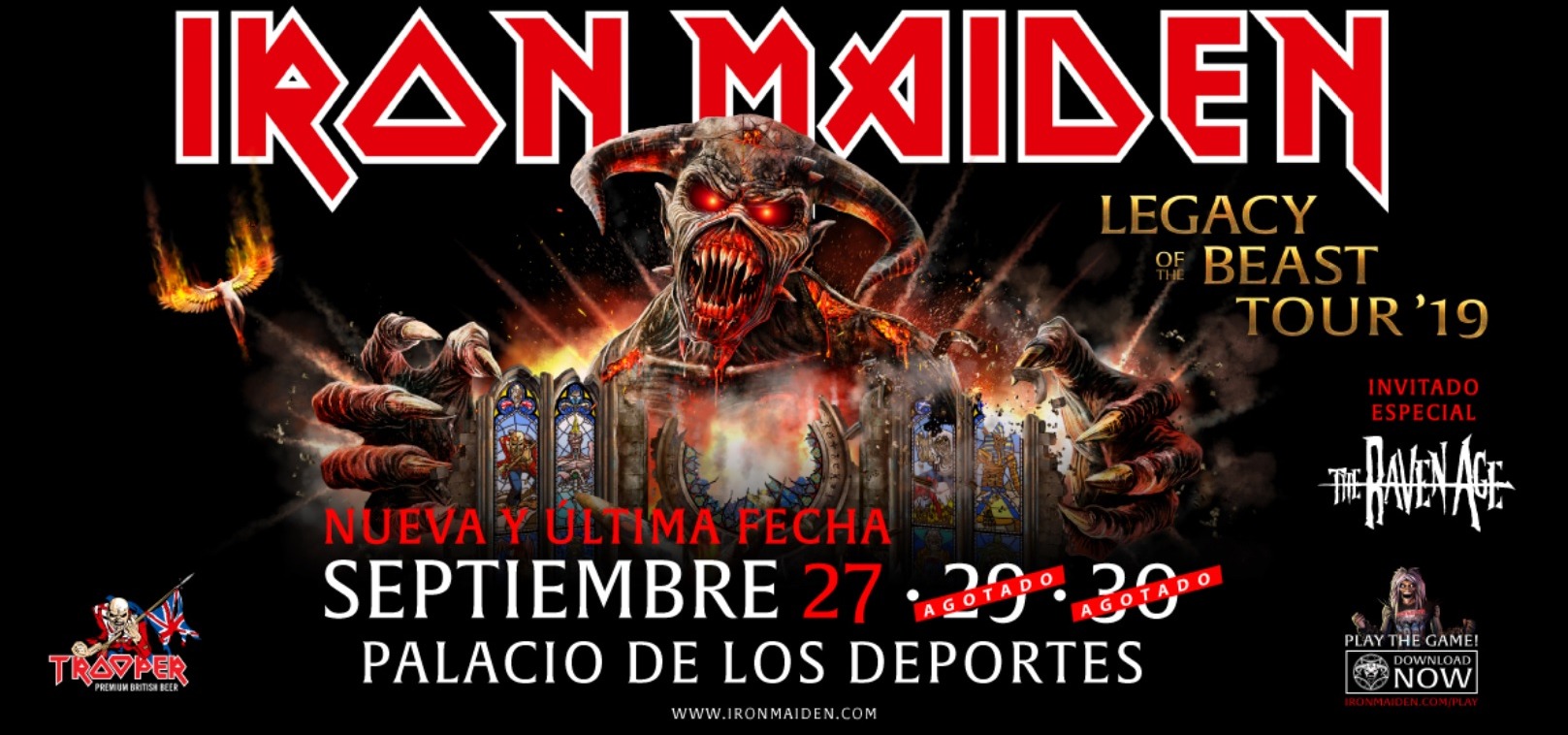 IRON MAIDEN ANUNCIA TERCERA FECHA 