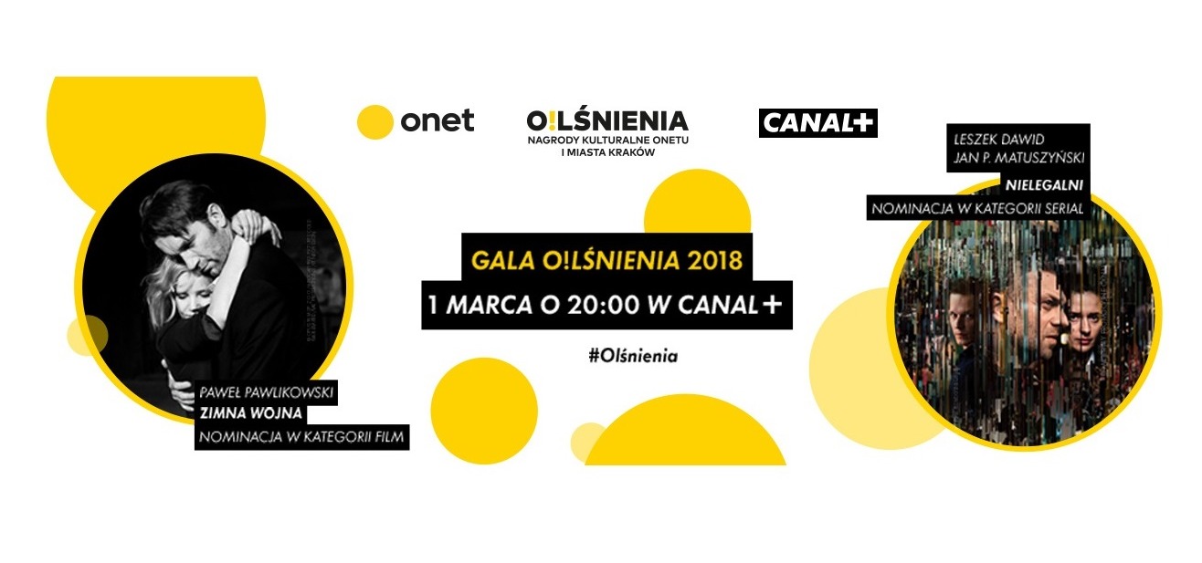 Transmisja gali wręczenia nagród O!Lśnienia w CANAL+
