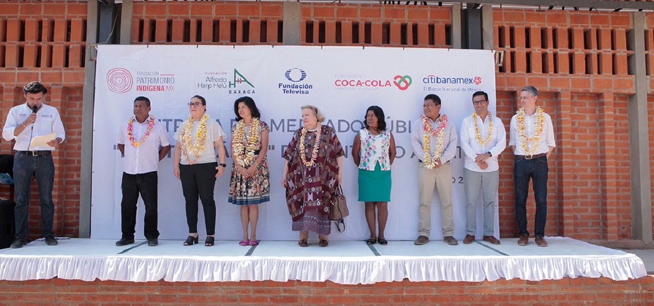 FUNDACIÓN PATRIMONIO INDÍGENA MX CONCLUYE EXITOSAMENTE OBRAS DE RECONSTRUCCIÓN EN OAXACA
