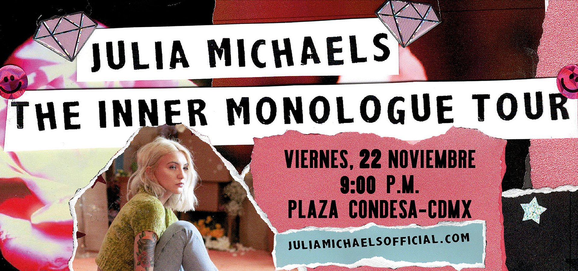 Julia Michaels por primera vez en México