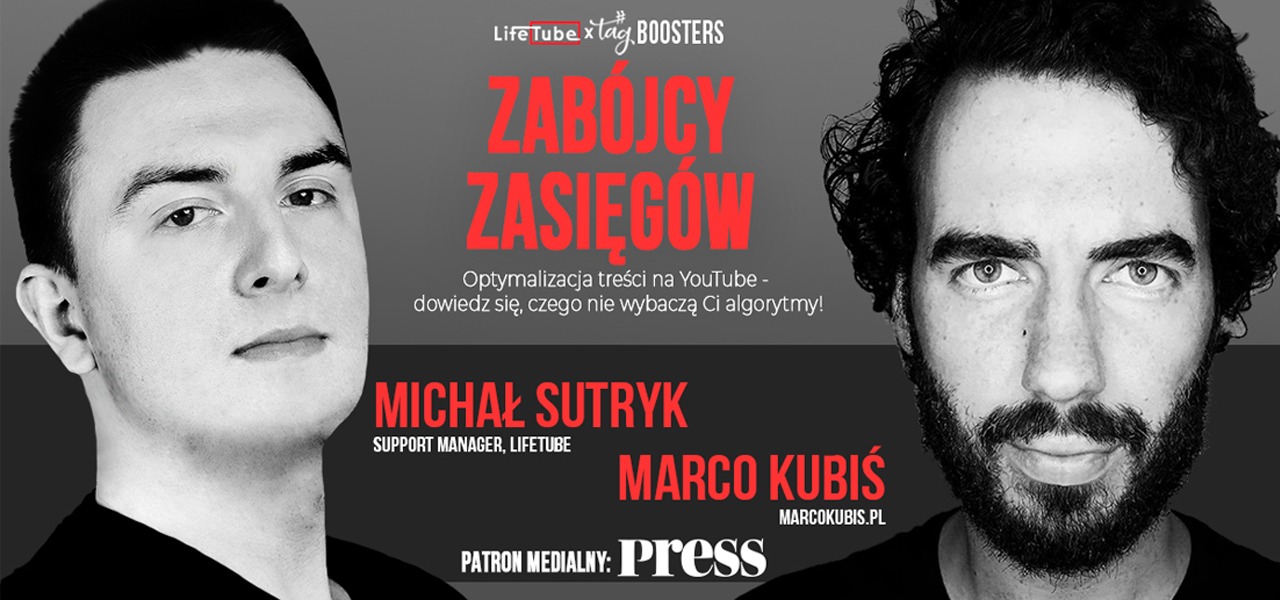 Dowiedz się, czego nie wybaczą Ci algorytmy - otwarte szkolenie LifeTube Boosters już 27 czerwca w kawiarni #tag