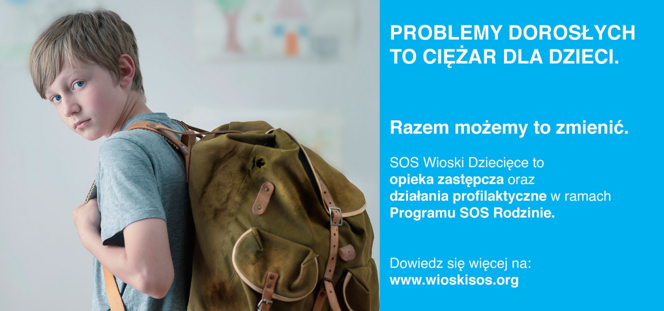 „Problemy dorosłych to ciężar dla dzieci” – nowa kampania SOS Wiosek Dziecięcych