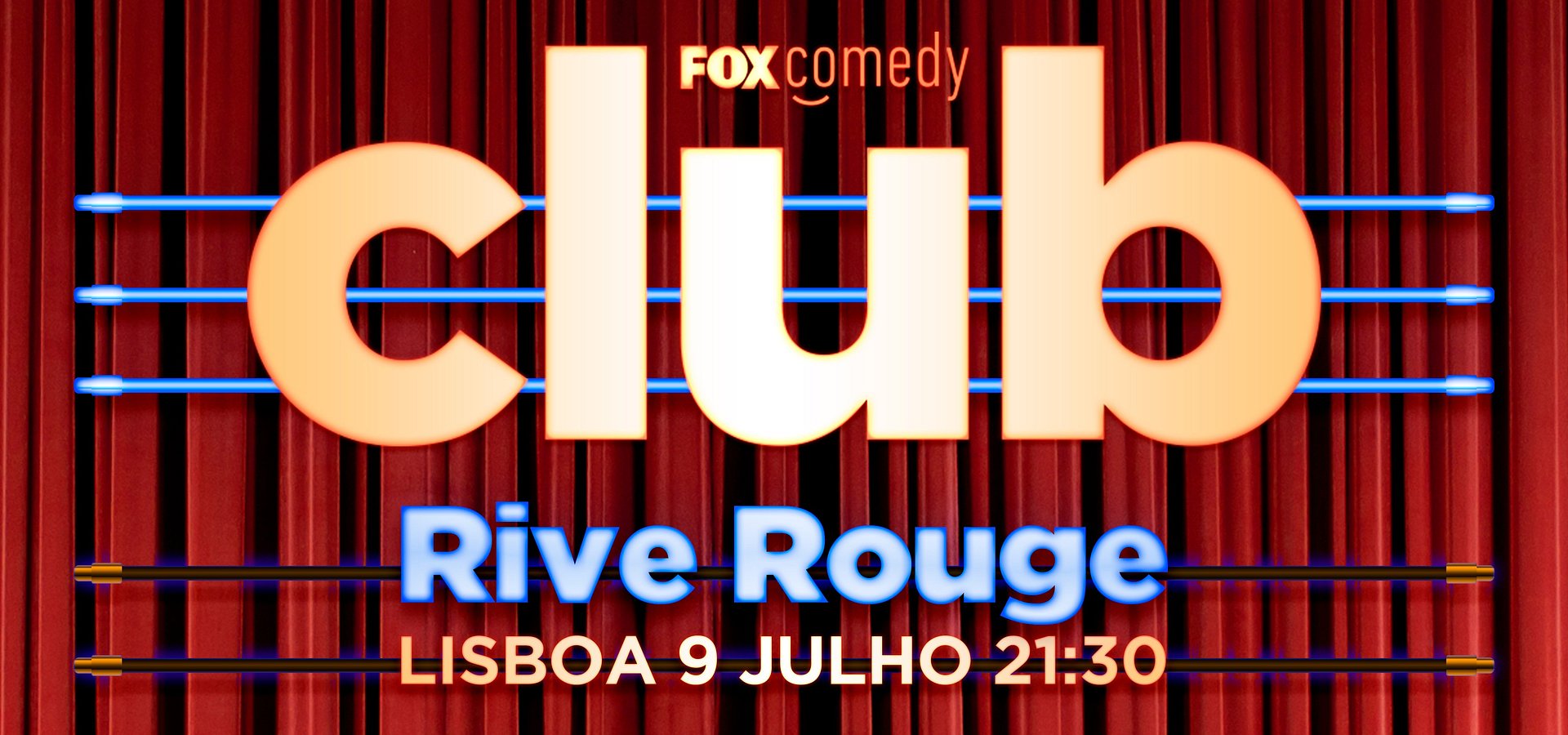 O PRIMEIRO ESPETÁCULO DO FOX COMEDY CLUB COM STAND UP AO VIVO É JÁ AMANHÃ