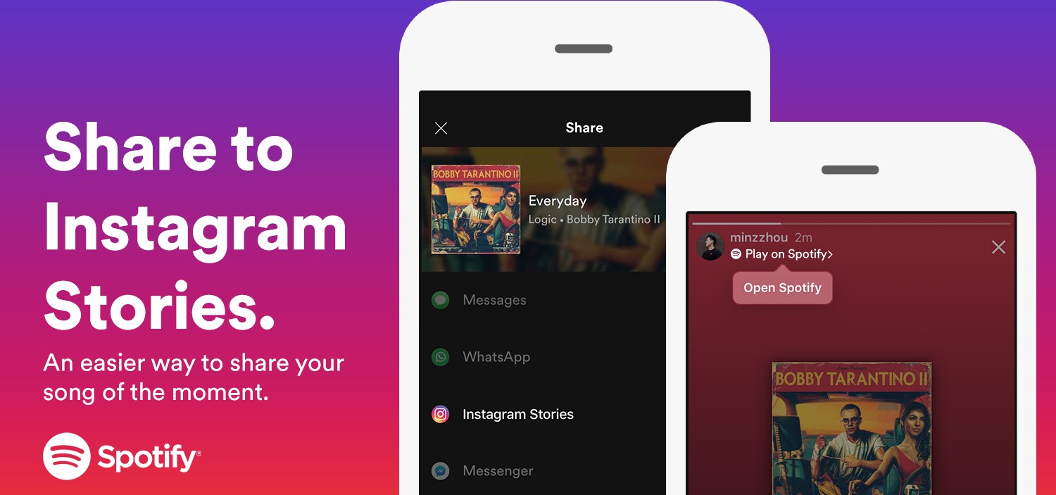 Spotify Integration in Instagram Stories