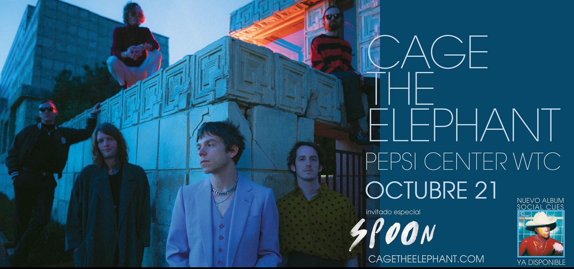 CAGE THE ELEPHANT ANUNCIA CONCIERTO EN CDMX  