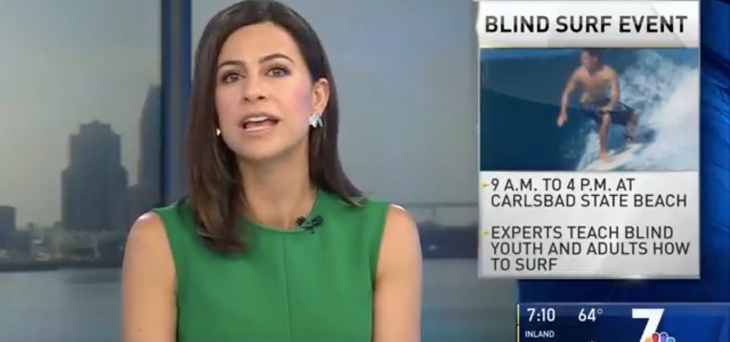 NBC 7 Highlights Blind Surf Event
