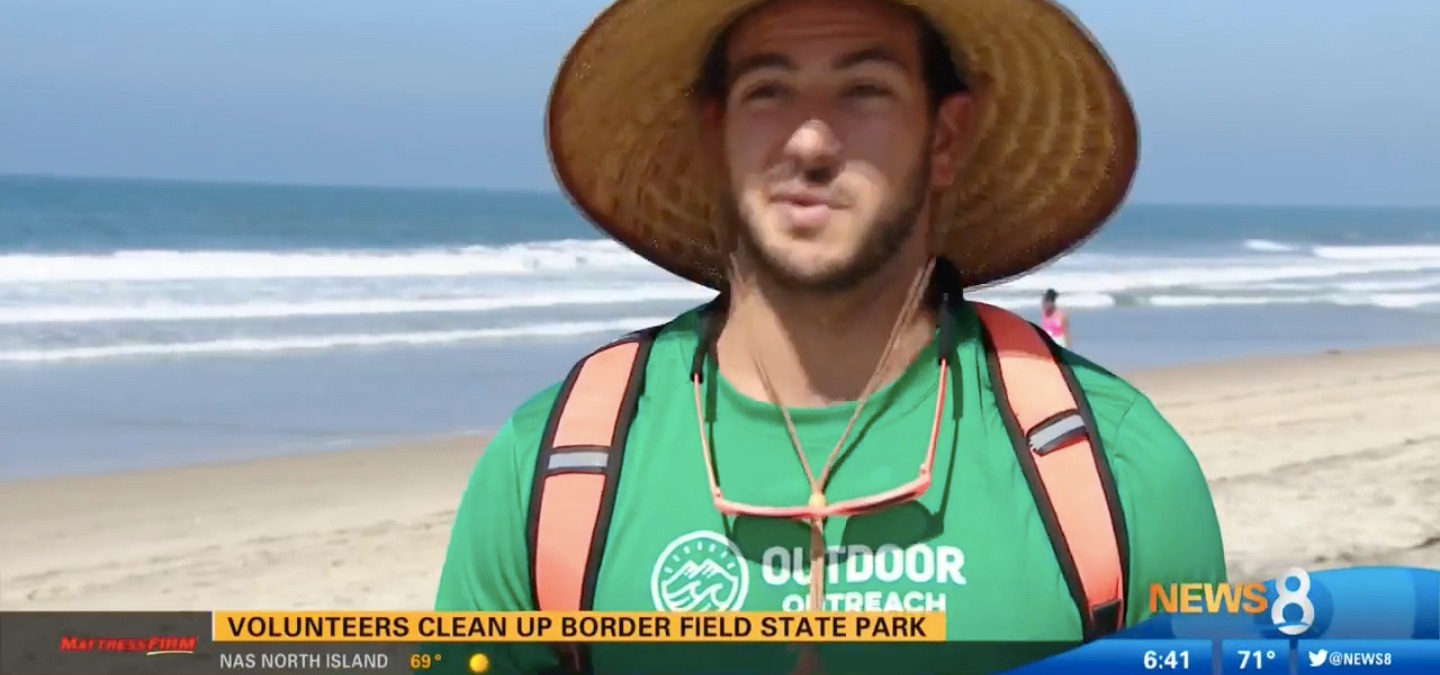 CBS 8 Highlights Clean Up Event at Tijuana River Mouth by Surfrider Foundation and Cerveza Imperial