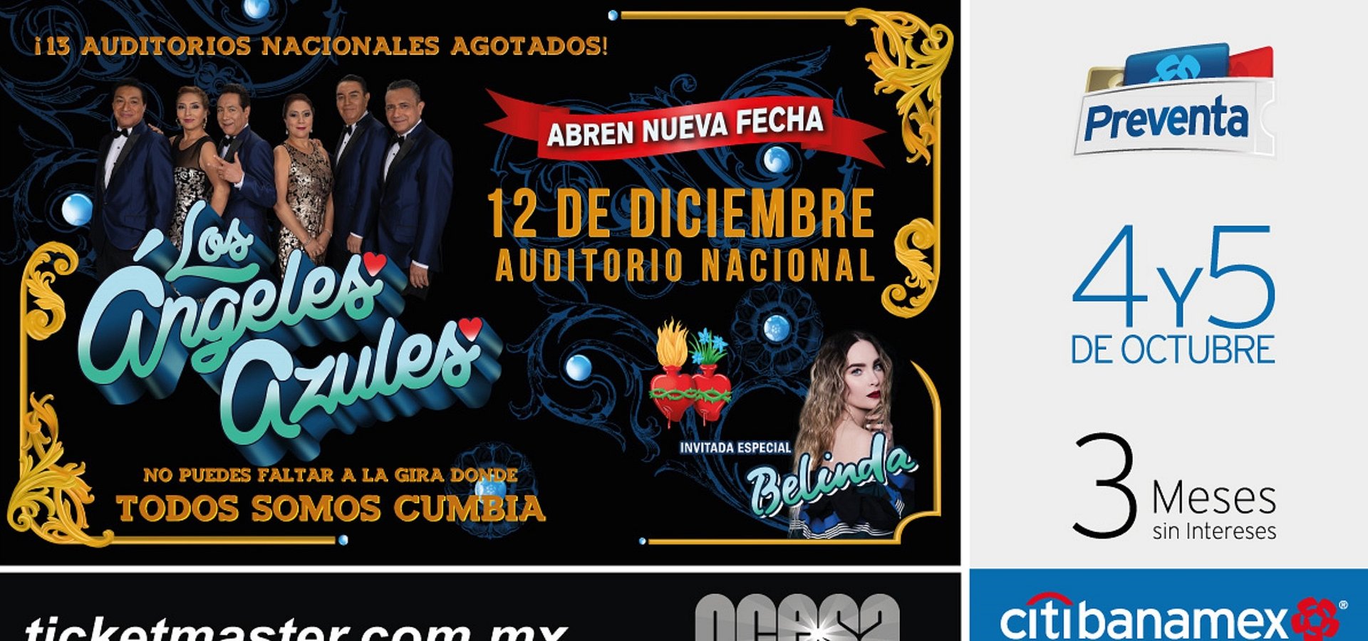 Los Ángeles Azules ofrecerán un nuevo concierto en el            Auditorio Nacional