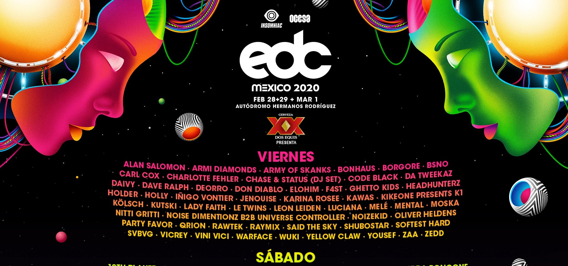 EDC MÉXICO 2020 ANUNCIA SU LINEUP COMPLETO PARA SU PRIMERA EDICIÓN DE 3 DÍAS