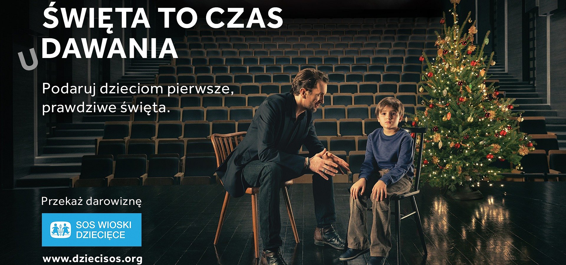 Święta to czas (u)dawania – niezwykłe lekcje aktorstwa w nowej kampanii świątecznej SOS Wiosek Dziecięcych