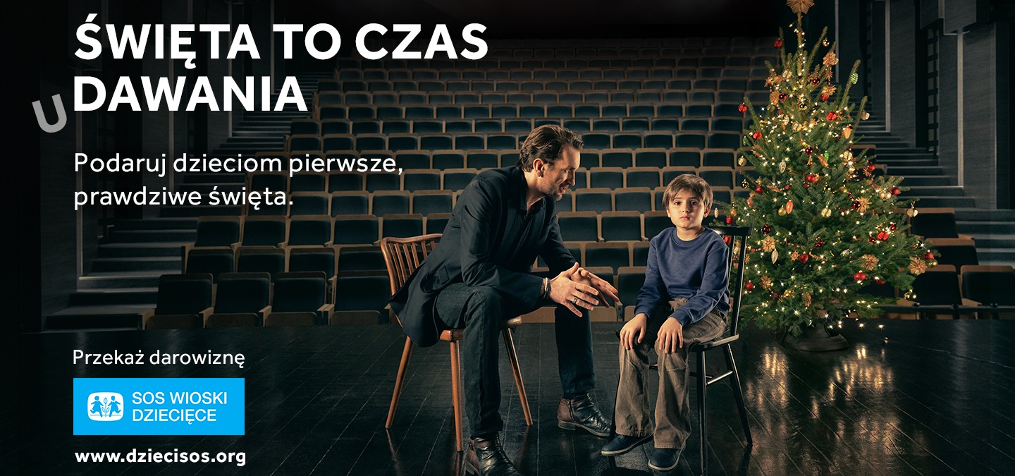 Święta to czas udawania – niezwykłe lekcje aktorstwa w nowej kampanii świątecznej SOS Wiosek Dziecięcych