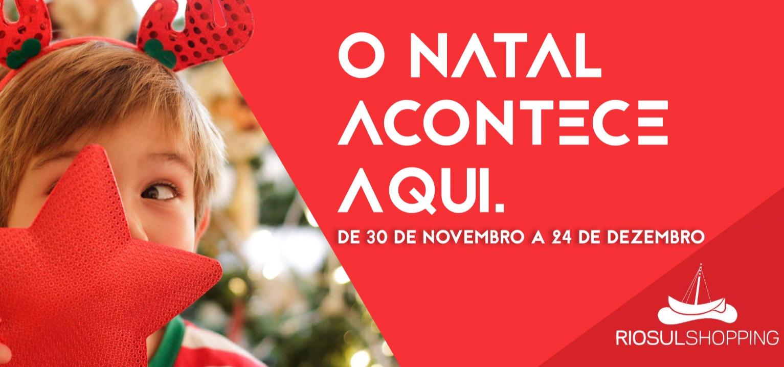 O Natal está a chegar ao RioSul Shopping
