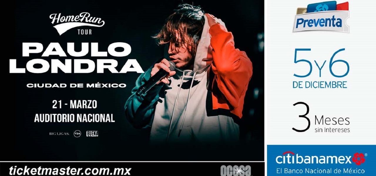 Paulo Londra regresa en 2020 a nuestro país con lo mejor del trap