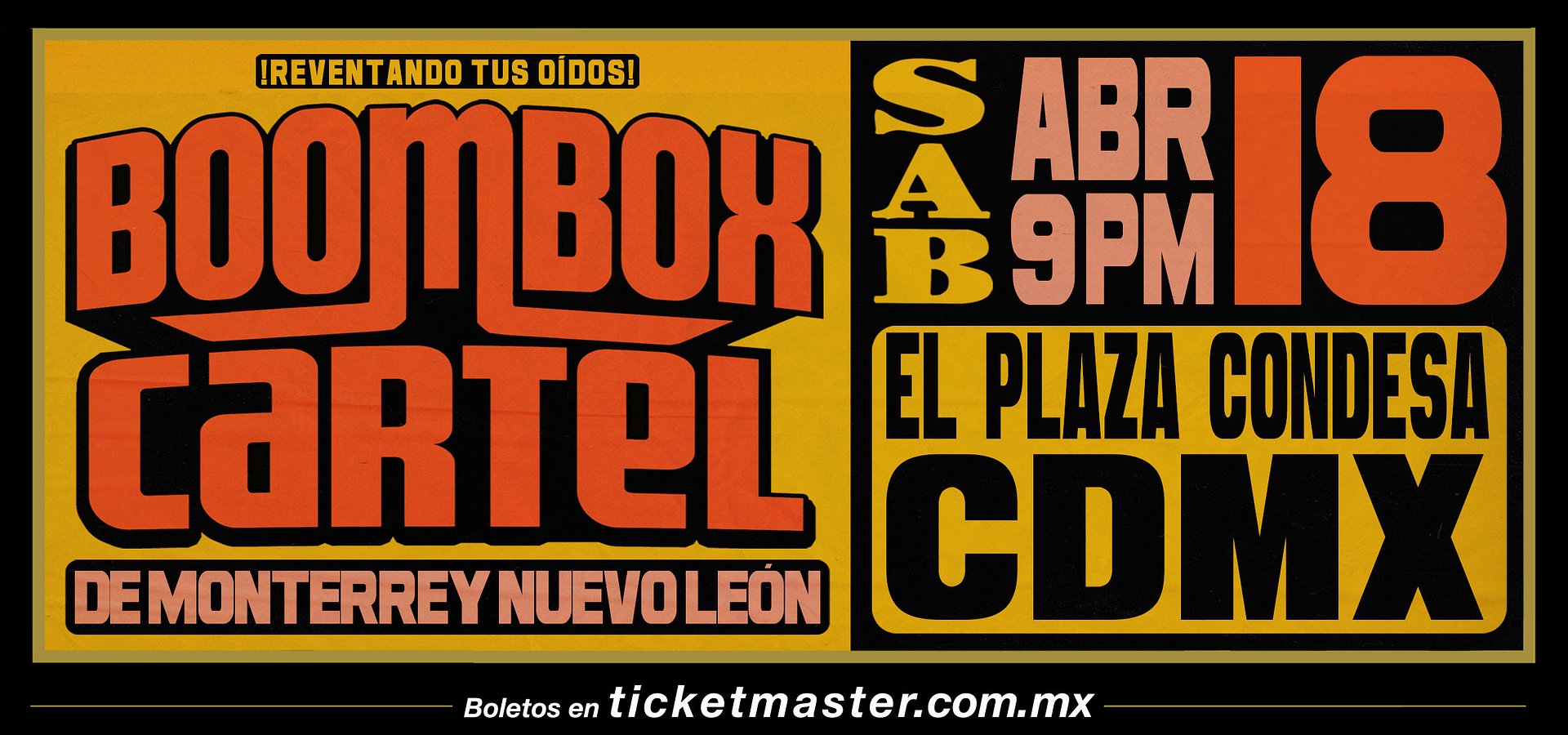 Boombox Cartel por primera vez en El Plaza Condesa