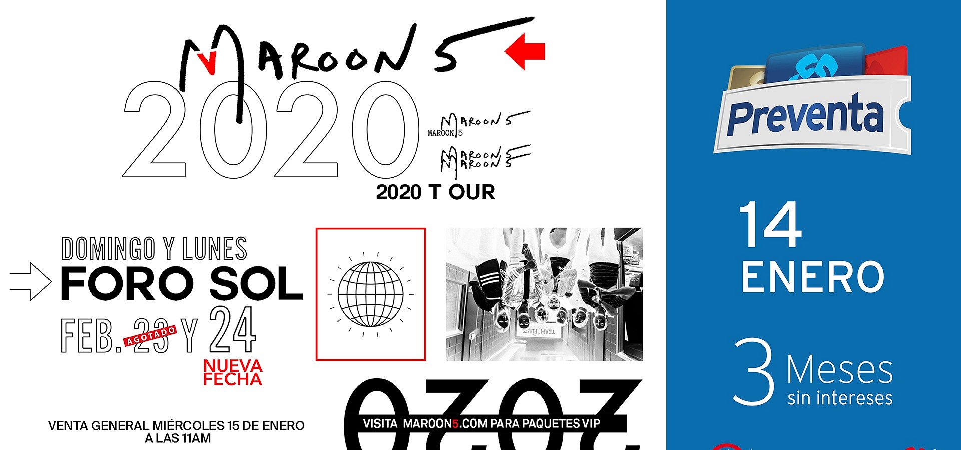 MAROON 5 AGOTA CONCIERTO Y ANUNCIA NUEVA FECHA