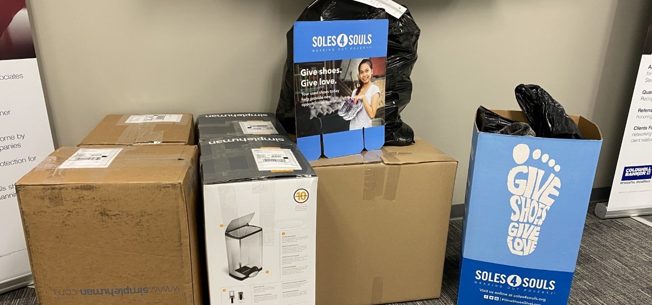 The Temecula Office of Coldwell Banker Realty Collects 225 Pairs of Shoes for Soles4Souls