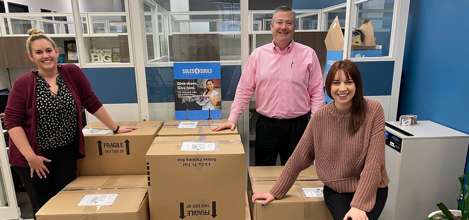 The Laguna Niguel Office of Coldwell Banker Realty Collects More Than 500 Pairs of Shoes for Soles4Souls