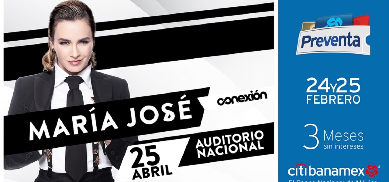 María José va por su noveno Sold Out en el Auditorio Nacional