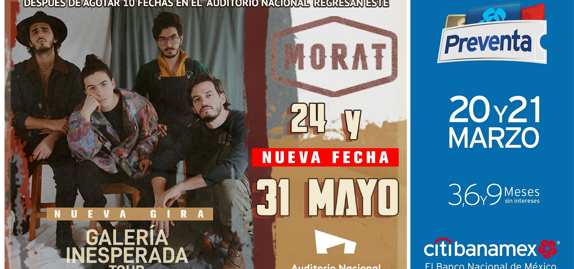 Morat llega al Auditorio Nacional con nueva gira: Galería Inesperada Tour