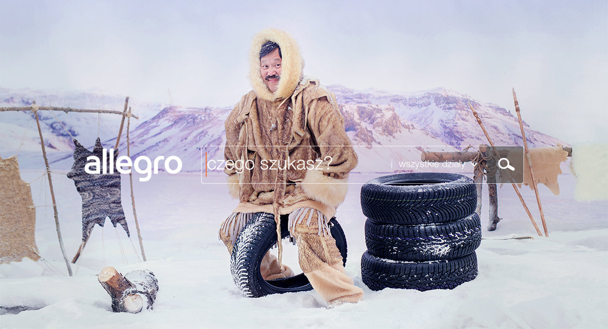 Eskimos w kampanii opon zimowych Allegro