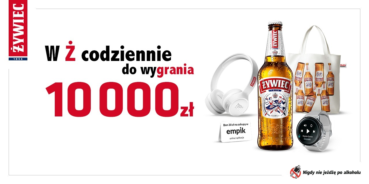 „W Ż codziennie do wygrania” – rusza nowa loteria Żywca, w której do wygrania jest ponad 177 tys. nagród