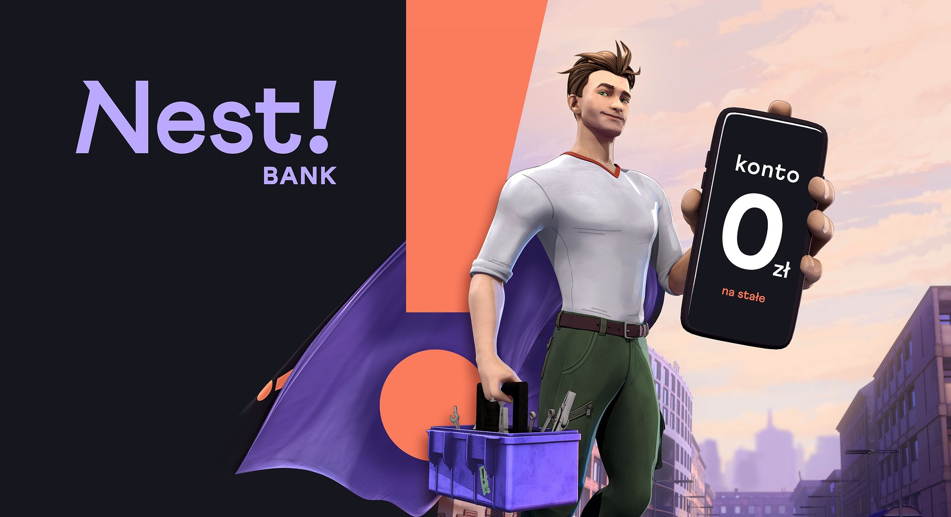Superprzedsiębiorcy pokonują złe koszty w nowej reklamie Nest Banku