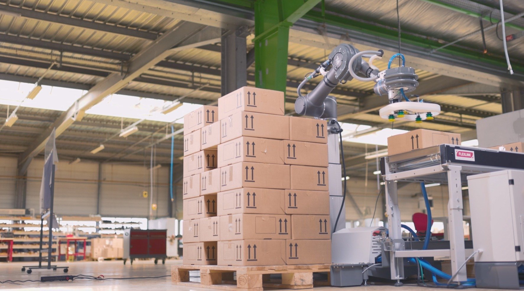 FlexLink progetta un pallettizzatore collaborativoper applicazioni industriali