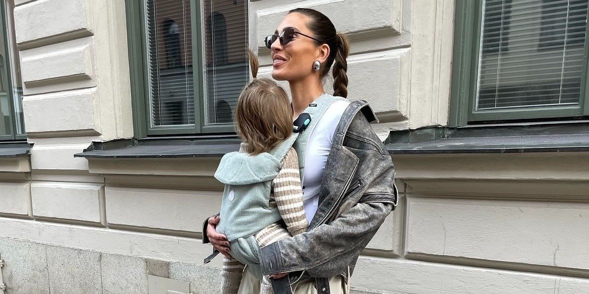 Fashion Icon Sara Biderman Shows off the Najell Rise Baby Carrier