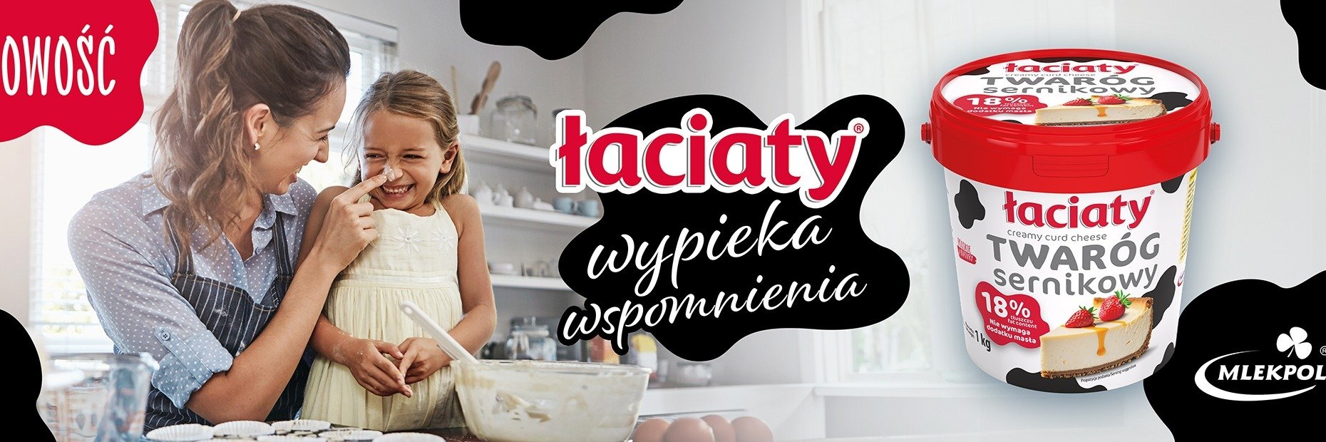 Twaróg sernikowy Łaciaty. Nowość od Mlekpolu