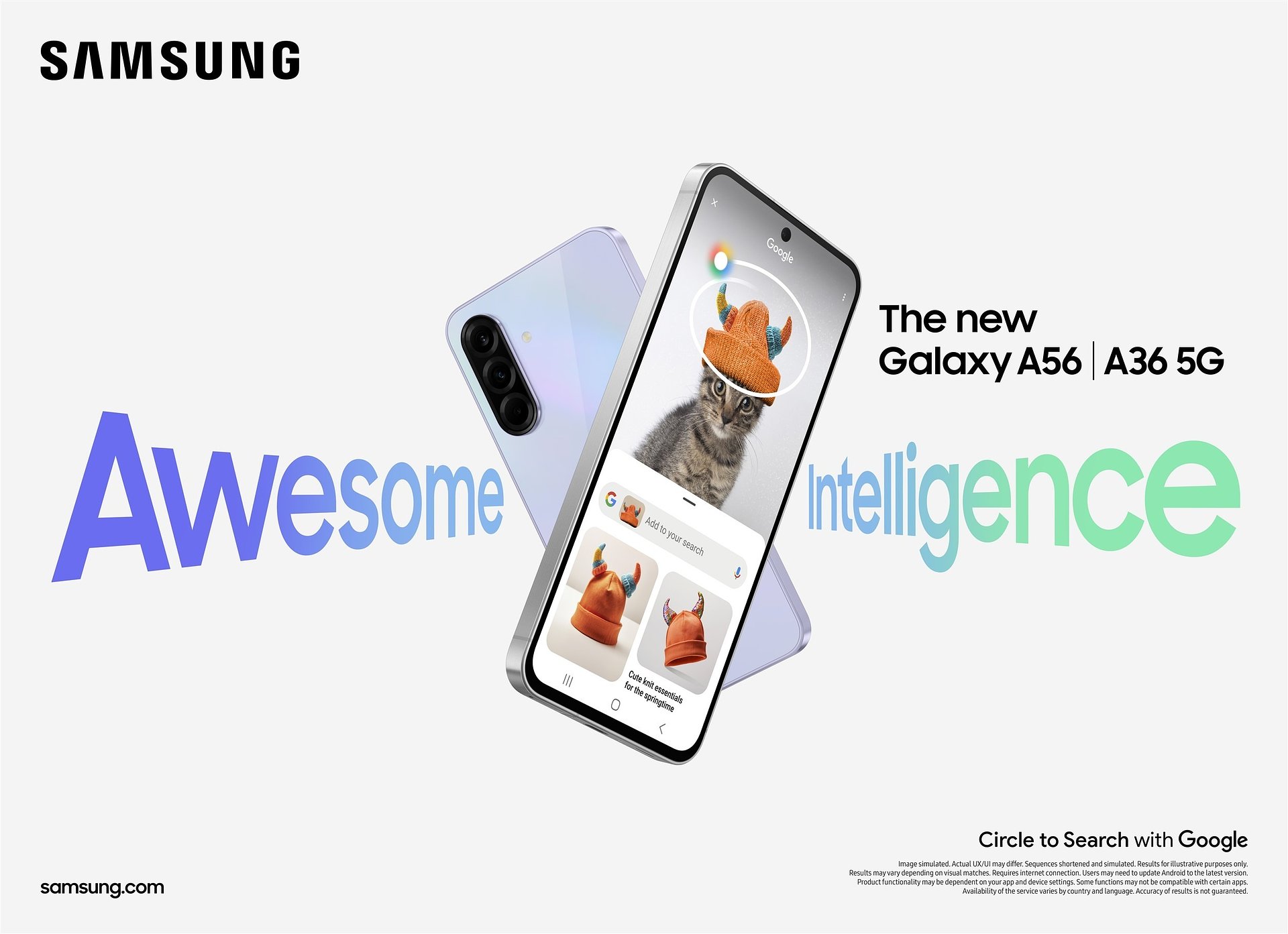 Samsung dá um passo em frente na democratização da Inteligência Artificial com os novos Galaxy A56 5G, Galaxy A36 5G e Galaxy A26 5G
