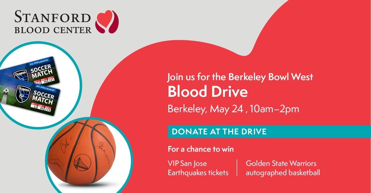 Berkeley Bowl Blood Drive Offers Rewards for Donors