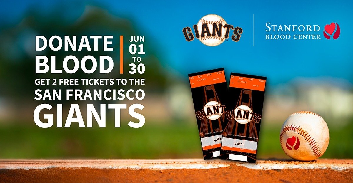 Free Giants Tickets for All Blood Donors in June!
